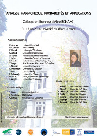 Harmonic analysis, probability and applications