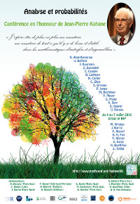 Conference in honour of Jean-Pierre Kahane